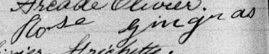 Signature de Rose Gingras: 2 mars 1885 Signature de Rose Gingras: 2 mars 1885