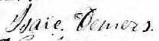 Signature de Isaïe Demers: 14 mai 1867 Signature de Isaïe Demers: 14 mai 1867