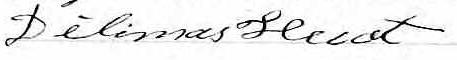 Signature de Délimas Huot: 24 décembre 1871