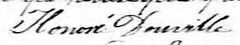 Signature de Honoré Douville: 16 novembre 1841 Signature de Honoré Douville: 16 novembre 1841