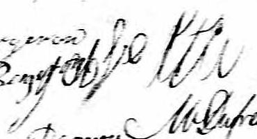 Signature de Job Fortier: 16 février 1836 Signature de Job Fortier: 16 février 1836