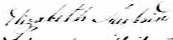 Signature de Elizabeth Aubain: 27 avril 1836 Signature de Elizabeth Aubain: 27 avril 1836