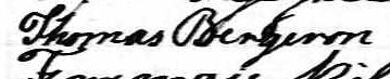 Signature de Thomas Bergeron: 13 avril 1845 Signature de Thomas Bergeron: 13 avril 1845