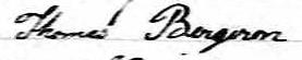 Signature de Thomas Bergeron: 17 février 1846 Signature de Thomas Bergeron: 17 février 1846