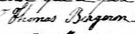 Signature de Thomas Bergeron: 26 août 1847 Signature de Thomas Bergeron: 26 août 1847