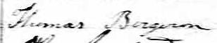 Signature de Thomas Bergeron: 23 janvier 1849 Signature de Thomas Bergeron: 23 janvier 1849