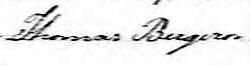 Signature de Thomas Bergeron: 7 mars 1849 Signature de Thomas Bergeron: 7 mars 1849