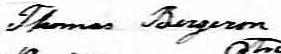 Signature de Thomas Bergeron: 3 mai 1851 Signature de Thomas Bergeron: 3 mai 1851