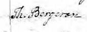 Signature de Th. Bergeron: 28 septembre 1854 Signature de Th. Bergeron: 28 septembre 1854