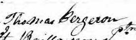 Signature de Thomas Bergeron: 26 août 1860 Signature de Thomas Bergeron: 26 août 1860