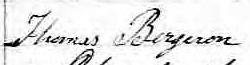 Signature de Thomas Bergeron: 27 février 1864 Signature de Thomas Bergeron: 27 février 1864