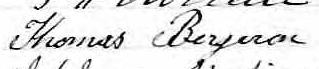 Signature de Thomas Bergeron: 11 mai 1865 Signature de Thomas Bergeron: 11 mai 1865