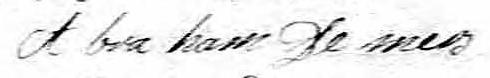 Signature de Abraham Demers: 4 février 1834 Signature de Abraham Demers: 4 février 1834