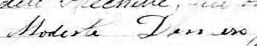 Signature de Modeste Demers: 18 juin 1865 Signature de Modeste Demers: 18 juin 1865