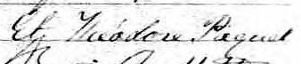 Signature de Et Théodore Paquet: 25 janvier 1866 Signature de Et Théodore Paquet: 25 janvier 1866