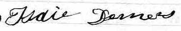 Signature de Isaie Demers: 28 novembre 1876 Signature de Isaie Demers: 28 novembre 1876