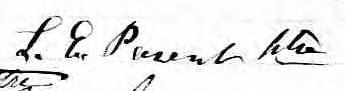 Signature de L. E. Parent Ptre: 28 avril 1870 Signature de L. E. Parent Ptre: 28 avril 1870