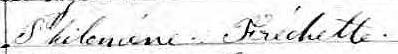 Signature de Marie Julie Demers: 9 mai 1862 Signature de Marie Julie Demers: 9 mai 1862