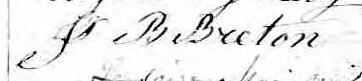 Signature de J B Breton: 16 mai 1864 Signature de J B Breton: 16 mai 1864