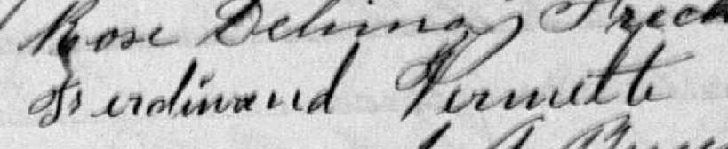 Signature de Ferdinand Vermette: 29 novembre 1887 Signature de Ferdinand Vermette: 29 novembre 1887