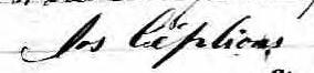 Signature de Jos Céplions: 13 septembre 1861 Signature de Jos Céplions: 13 septembre 1861