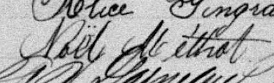 Signature de Noël Méthot: 15 août 1894 Signature de Noël Méthot: 15 août 1894