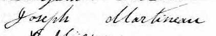 Signature de Joseph Martineau: 29 août 1870 Signature de Joseph Martineau: 29 août 1870