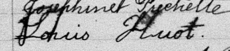 Signature de Louis Huot: 21 mai 1893 Signature de Louis Huot: 21 mai 1893