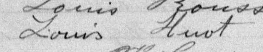 Signature de Louis Huot: 6 septembre 1897 Signature de Louis Huot: 6 septembre 1897