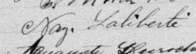 Signature de Naz. Laliberté: 16 janvier 1896 Signature de Naz. Laliberté: 16 janvier 1896