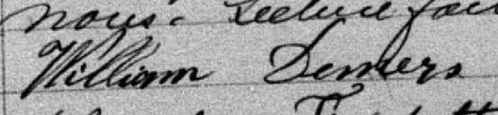 Signature de William Demers: 17 avril 1881 Signature de William Demers: 17 avril 1881