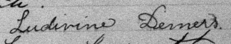 Signature de Ludivine Demers: 8 octobre 1895 Signature de Ludivine Demers: 8 octobre 1895