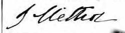 Signature de J Méthot: 5 septembre 1875 Signature de J Méthot: 5 septembre 1875