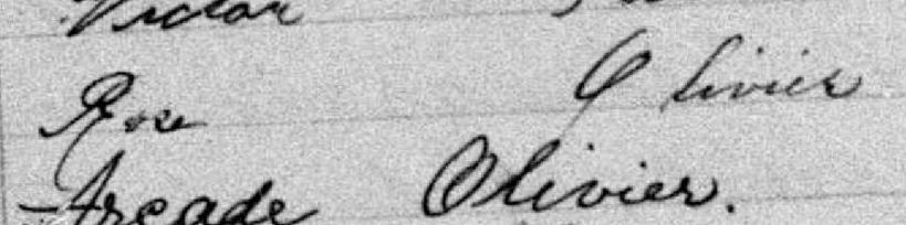Signature de Rose Olivier: 18 octobre 1880 Signature de Rose Olivier: 18 octobre 1880