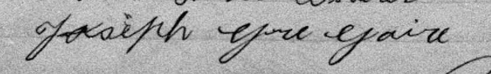 Signature de Joseph Gregoire: 25 octobre 1900 Signature de Joseph Gregoire: 25 octobre 1900