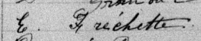 Signature de E. Fréchette: 15 janvier 1884 Signature de E. Fréchette: 15 janvier 1884
