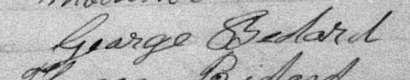 Signature de George Bedard: 6 mai 1899 Signature de George Bedard: 6 mai 1899
