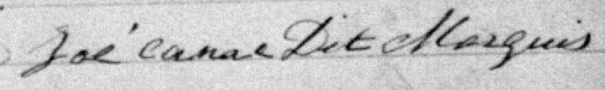 Signature de Zoé Canac dite Marquis: premier mars 1881 Signature de Zoé Canac dite Marquis: premier mars 1881