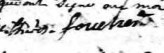 Signature de Thérèse Foucher: 21 mai 1828 Signature de Thérèse Foucher: 21 mai 1828
