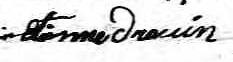 Signature de Etienne Drouin: 28 mai 1839 Signature de Etienne Drouin: 28 mai 1839