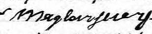 Signature de Magloir Guer: 26 janvier 1836 Signature de Magloir Guer: 26 janvier 1836