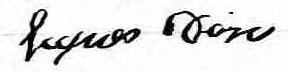 Signature de Jaques Dion: 3 août 1841 Signature de Jaques Dion: 3 août 1841