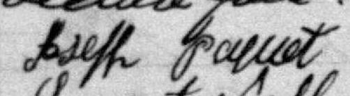 Signature de Joseph Paquet: 17 juillet 1897 Signature de Joseph Paquet: 17 juillet 1897