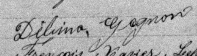 Signature de Délima Gagnon: 12 février 1882 Signature de Délima Gagnon: 12 février 1882