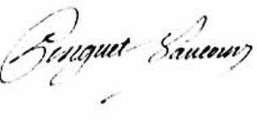 Signature de Pinguet Vaucour: Signature de Pinguet Vaucour: