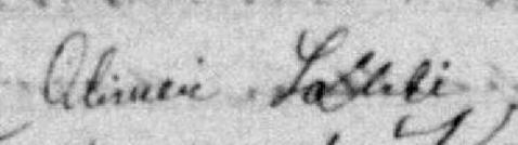Signature de Olivier Labbé: 14 septembre 1880 Signature de Olivier Labbé: 14 septembre 1880