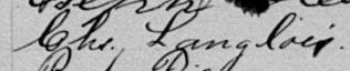 Signature de Chs. Langlois: 3 mars 1890 Signature de Chs. Langlois: 3 mars 1890