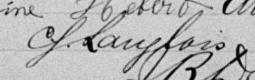 Signature de C J Langlois: 22 février 1898 Signature de C J Langlois: 22 février 1898