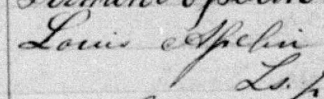 Signature de Louis Asselin: 15 février 1878 Signature de Louis Asselin: 15 février 1878