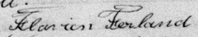 Signature de Flavien Ferland: 26 février 1878 Signature de Flavien Ferland: 26 février 1878